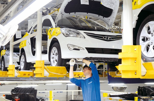 В 1 квартале 2016 года российский завод Hyundai выпустил 41 200 автомобилей
